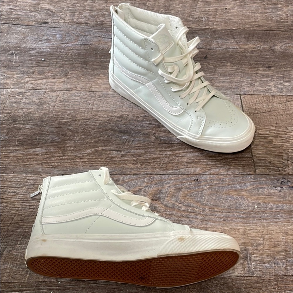 Vans Sk8hi Tapered pastel Soft Leather high top sneakers